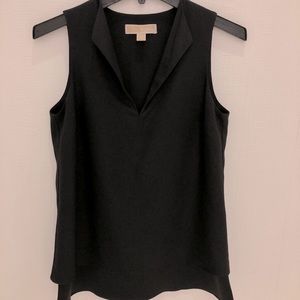 Michael Kors Black Sleeveless Blouse in Black, XS